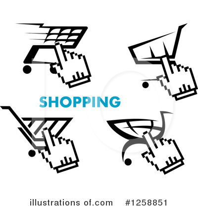 Royalty-Free (RF) Shopping Cart Clipart Illustration by Vector Tradition SM - Stock Sample #1258851