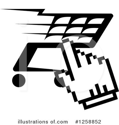 Royalty-Free (RF) Shopping Cart Clipart Illustration by Vector Tradition SM - Stock Sample #1258852
