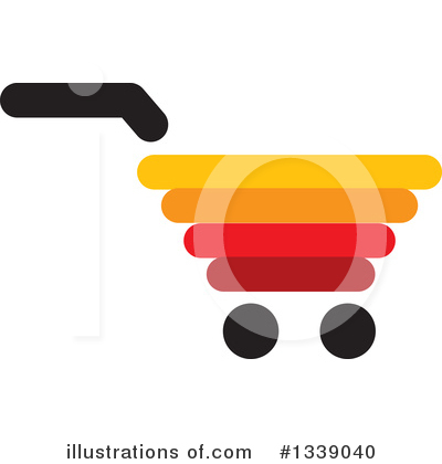 Royalty-Free (RF) Shopping Cart Clipart Illustration by ColorMagic - Stock Sample #1339040