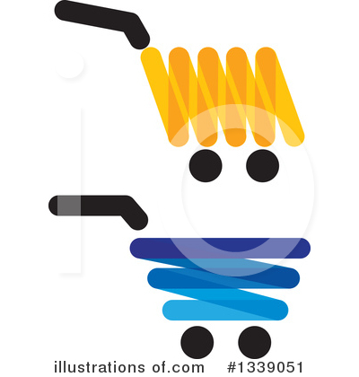 Royalty-Free (RF) Shopping Cart Clipart Illustration by ColorMagic - Stock Sample #1339051