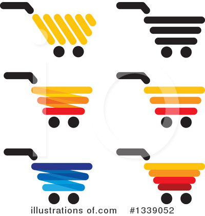 Royalty-Free (RF) Shopping Cart Clipart Illustration by ColorMagic - Stock Sample #1339052
