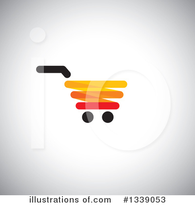 Royalty-Free (RF) Shopping Cart Clipart Illustration by ColorMagic - Stock Sample #1339053