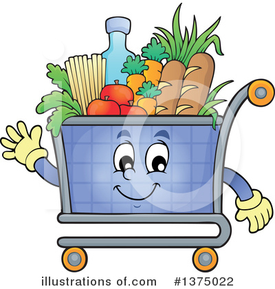Royalty-Free (RF) Shopping Cart Clipart Illustration by visekart - Stock Sample #1375022