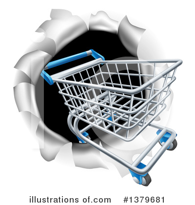 Royalty-Free (RF) Shopping Cart Clipart Illustration by AtStockIllustration - Stock Sample #1379681