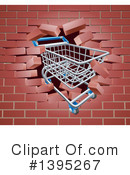 Shopping Cart Clipart #1395267 by AtStockIllustration
