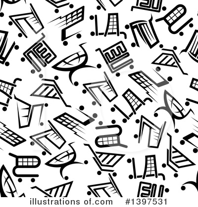 Shopping Cart Clipart #1397531 by Vector Tradition SM