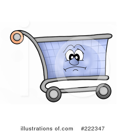 Royalty-Free (RF) Shopping Cart Clipart Illustration by visekart - Stock Sample #222347