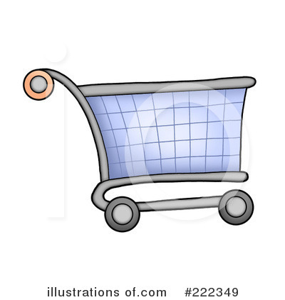 Royalty-Free (RF) Shopping Cart Clipart Illustration by visekart - Stock Sample #222349
