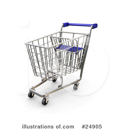 Royalty-Free (RF) Shopping Cart Clipart Illustration by KJ Pargeter - Stock Sample #24905