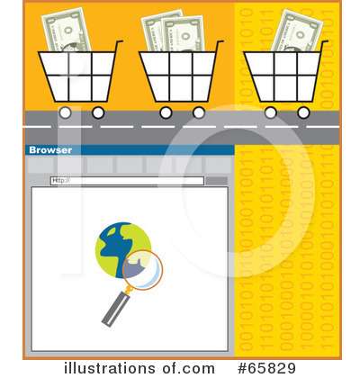 Royalty-Free (RF) Shopping Cart Clipart Illustration by Prawny - Stock Sample #65829