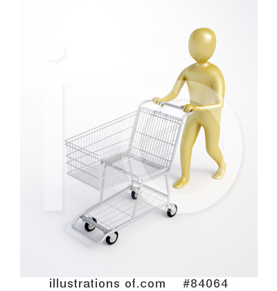 Royalty-Free (RF) Shopping Cart Clipart Illustration by Mopic - Stock Sample #84064