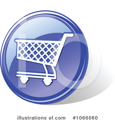 Royalty-Free (RF) Shopping Cart Icon Clipart Illustration by Vector Tradition SM - Stock Sample #1066060