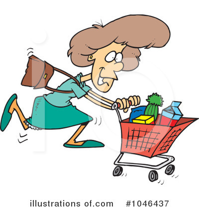 Royalty-Free (RF) Shopping Clipart Illustration by toonaday - Stock Sample #1046437