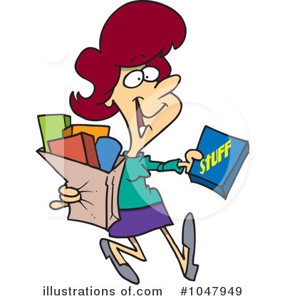Royalty-Free (RF) Shopping Clipart Illustration by toonaday - Stock Sample #1047949