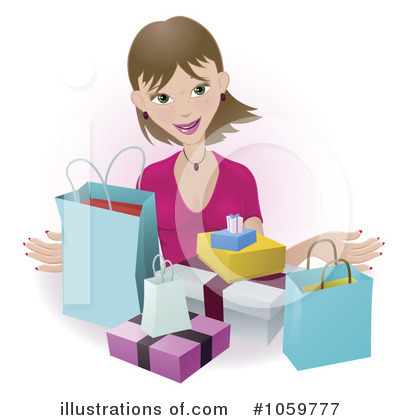 Royalty-Free (RF) Shopping Clipart Illustration by AtStockIllustration - Stock Sample #1059777