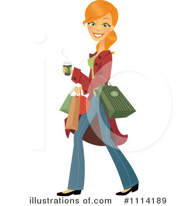 Royalty-Free (RF) Shopping Clipart Illustration by Amanda Kate - Stock Sample #1114189