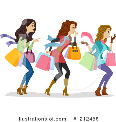 Royalty-Free (RF) Shopping Clipart Illustration by BNP Design Studio - Stock Sample #1212456