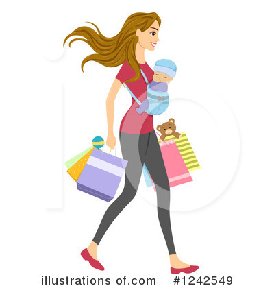 Royalty-Free (RF) Shopping Clipart Illustration by BNP Design Studio - Stock Sample #1242549