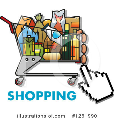 Shopping Cart Clipart #1261990 by Vector Tradition SM