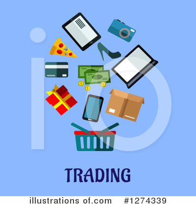 Online Shopping Clipart #1274339 by Vector Tradition SM