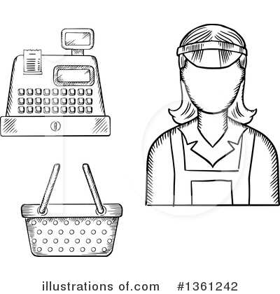 Cash Register Clipart #1361242 by Vector Tradition SM