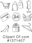Shopping Clipart #1371407 by Vector Tradition SM