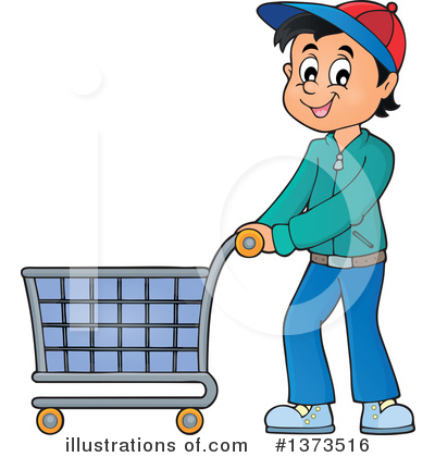 Royalty-Free (RF) Shopping Clipart Illustration by visekart - Stock Sample #1373516