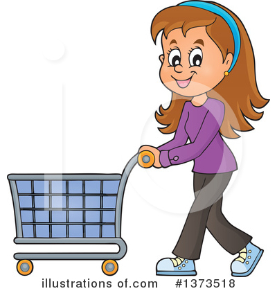 Royalty-Free (RF) Shopping Clipart Illustration by visekart - Stock Sample #1373518