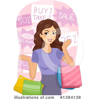 Royalty-Free (RF) Shopping Clipart Illustration by BNP Design Studio - Stock Sample #1384138