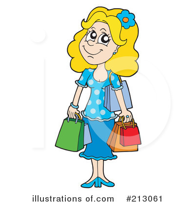Royalty-Free (RF) Shopping Clipart Illustration by visekart - Stock Sample #213061