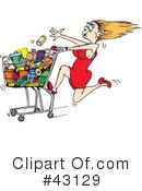 Shopping Clipart #43129 by Dennis Holmes Designs