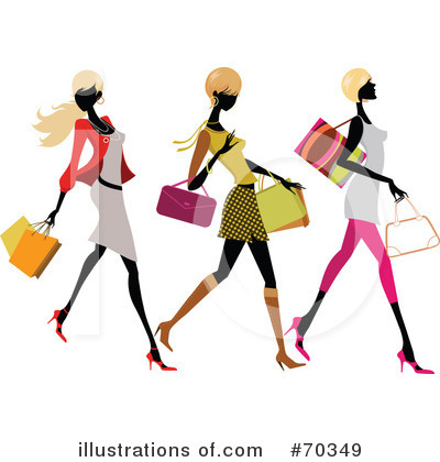 Royalty-Free (RF) Shopping Clipart Illustration by OnFocusMedia - Stock Sample #70349