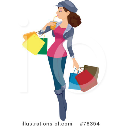 Royalty-Free (RF) Shopping Clipart Illustration by BNP Design Studio - Stock Sample #76354