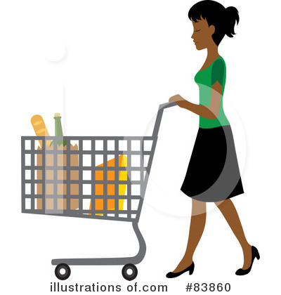 Royalty-Free (RF) Shopping Clipart Illustration by Rosie Piter - Stock Sample #83860