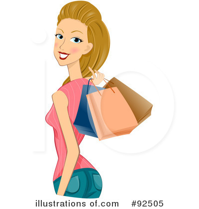 Royalty-Free (RF) Shopping Clipart Illustration by BNP Design Studio - Stock Sample #92505
