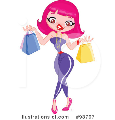 Royalty-Free (RF) Shopping Clipart Illustration by yayayoyo - Stock Sample #93797