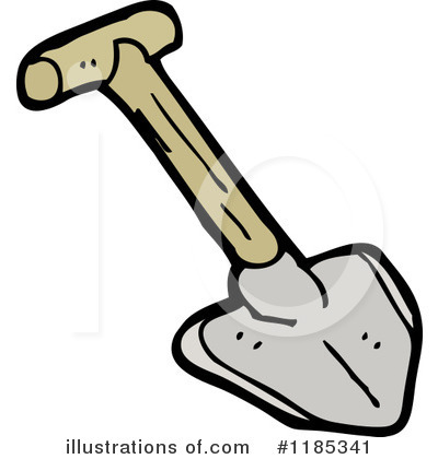 Royalty-Free (RF) Shovel Clipart Illustration by lineartestpilot - Stock Sample #1185341