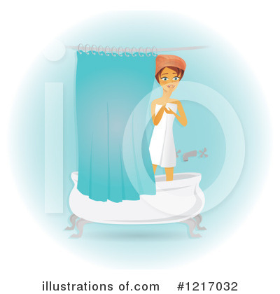 Royalty-Free (RF) Shower Clipart Illustration by Amanda Kate - Stock Sample #1217032