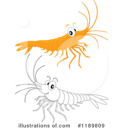 Shrimp Clipart #1189809 by Alex Bannykh