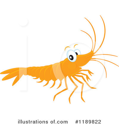 Royalty-Free (RF) Shrimp Clipart Illustration by Alex Bannykh - Stock Sample #1189822