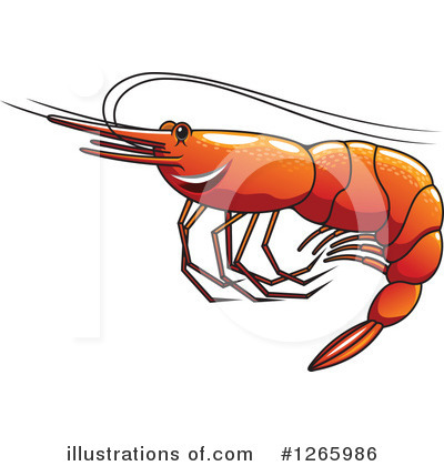 Royalty-Free (RF) Shrimp Clipart Illustration by Vector Tradition SM - Stock Sample #1265986