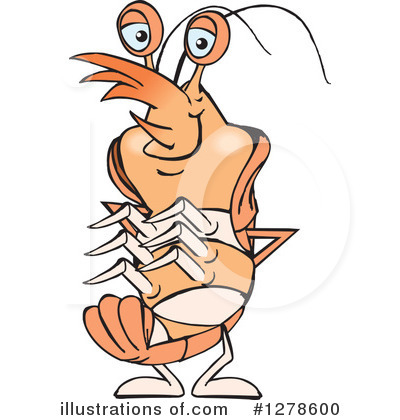 Shrimp Clipart #1278600 by Dennis Holmes Designs