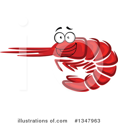 Royalty-Free (RF) Shrimp Clipart Illustration by Vector Tradition SM - Stock Sample #1347963