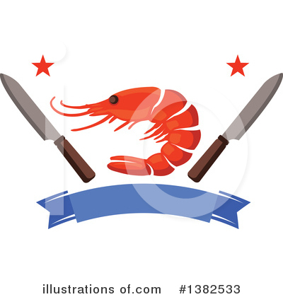 Royalty-Free (RF) Shrimp Clipart Illustration by Vector Tradition SM - Stock Sample #1382533