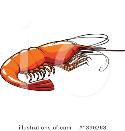 Royalty-Free (RF) Shrimp Clipart Illustration by Vector Tradition SM - Stock Sample #1390263