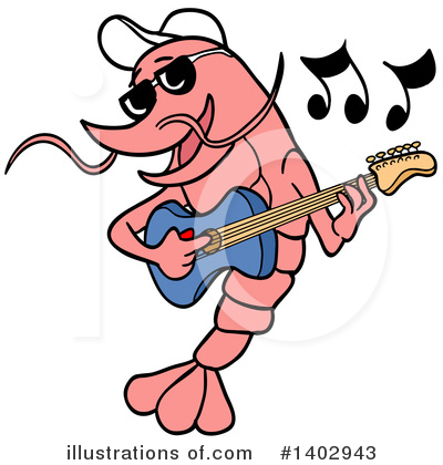 Royalty-Free (RF) Shrimp Clipart Illustration by LaffToon - Stock Sample #1402943
