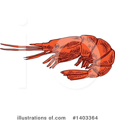 Royalty-Free (RF) Shrimp Clipart Illustration by Vector Tradition SM - Stock Sample #1403364
