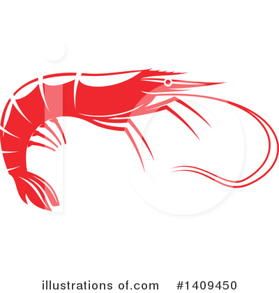Prawn Clipart #1409450 by Vector Tradition SM