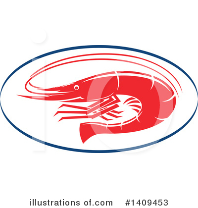 Royalty-Free (RF) Shrimp Clipart Illustration by Vector Tradition SM - Stock Sample #1409453