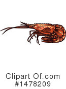 Shrimp Clipart #1478209 by Vector Tradition SM